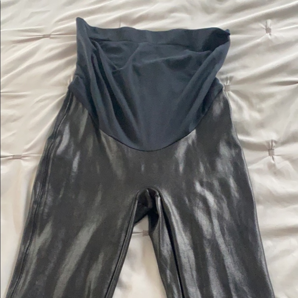 SPANX Mama Faux Leather Leggings Maternity wear
